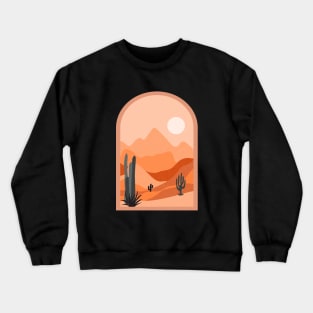 Cactus Desert Landscape Crewneck Sweatshirt